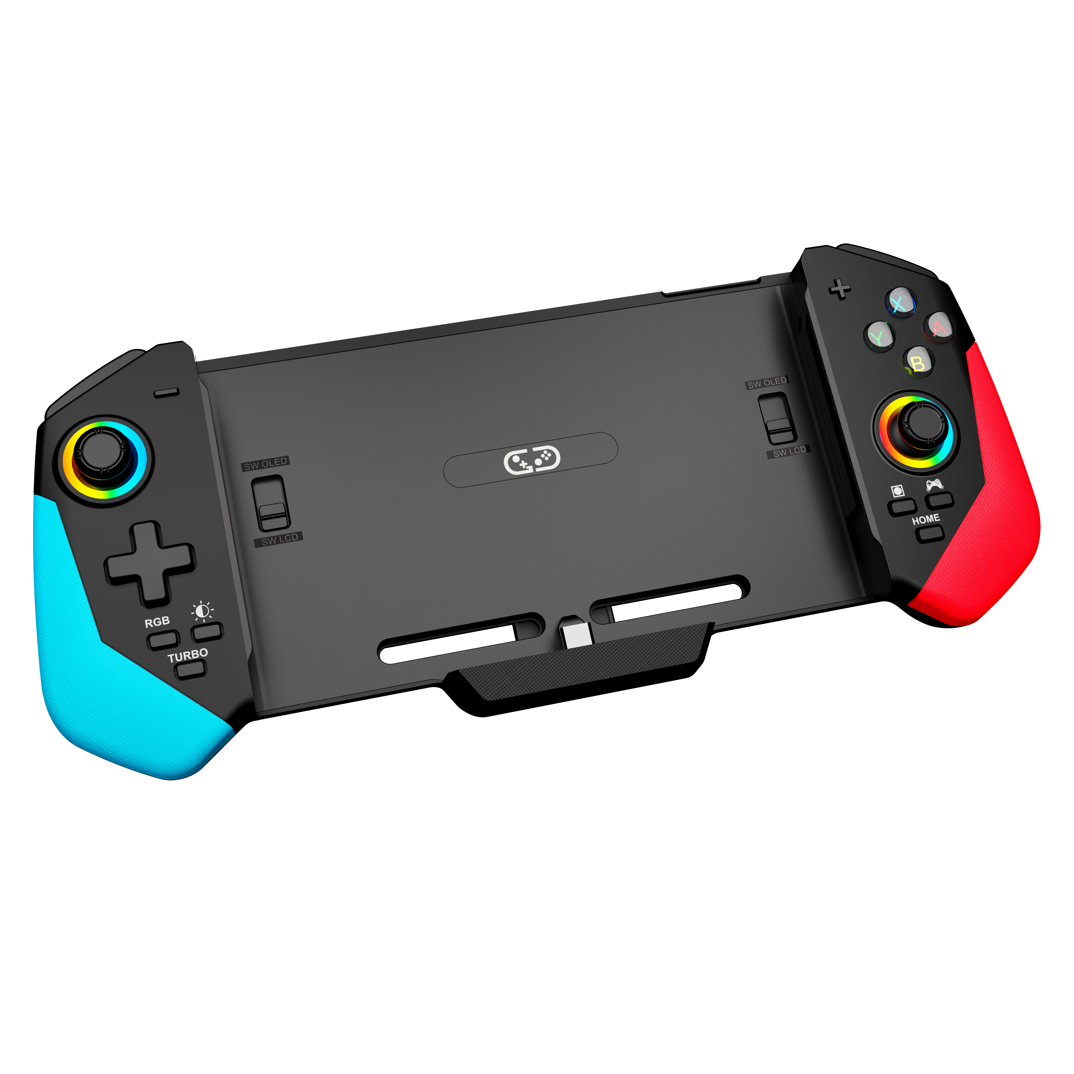 STORM Wired Gaming Controller for N-Switch Pro & OLED, Hall Effect Joystick, Mechanical Buttons, Game Card Collection