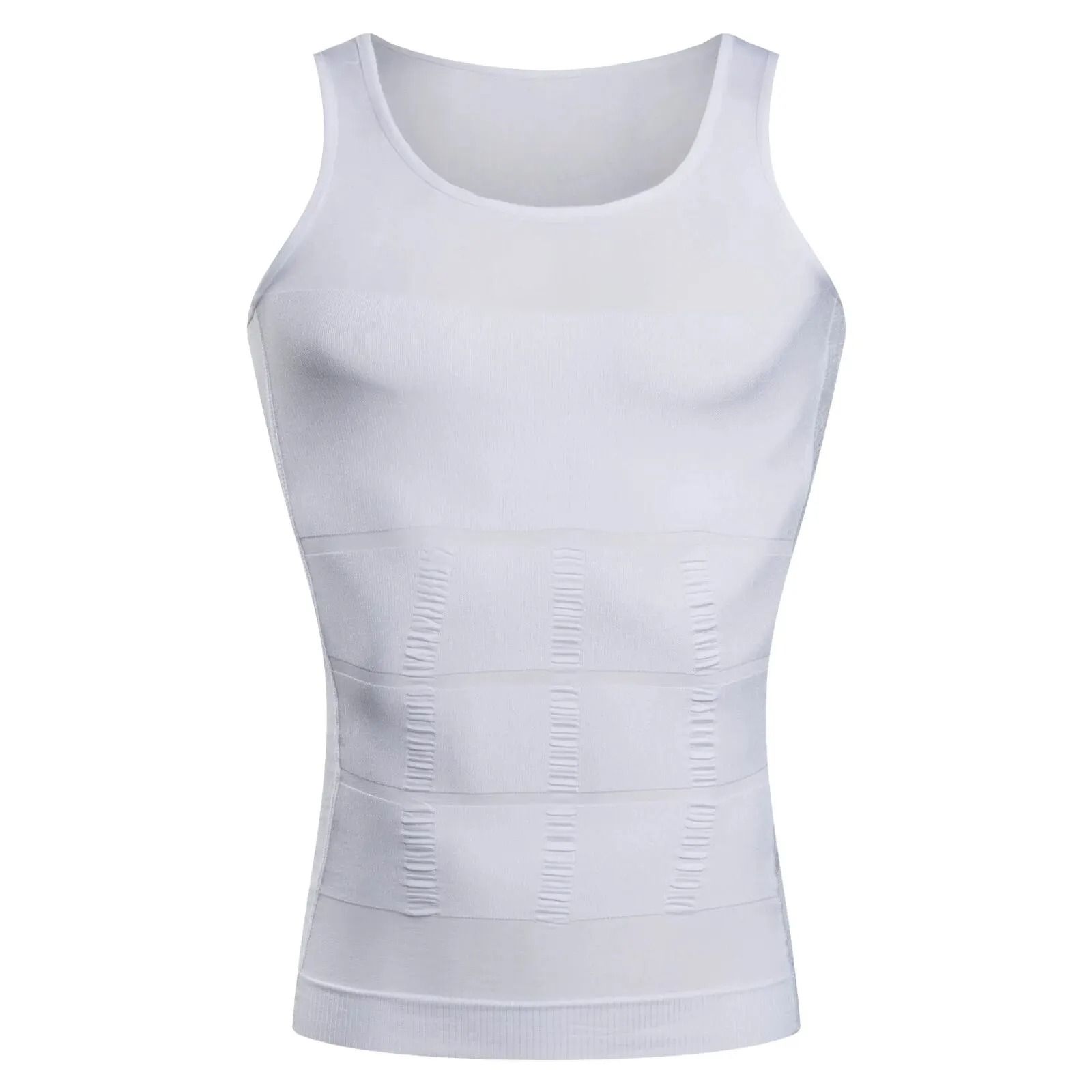 Mens Compression Vest Slimming Body Shaper Waist Trainer Tank Top