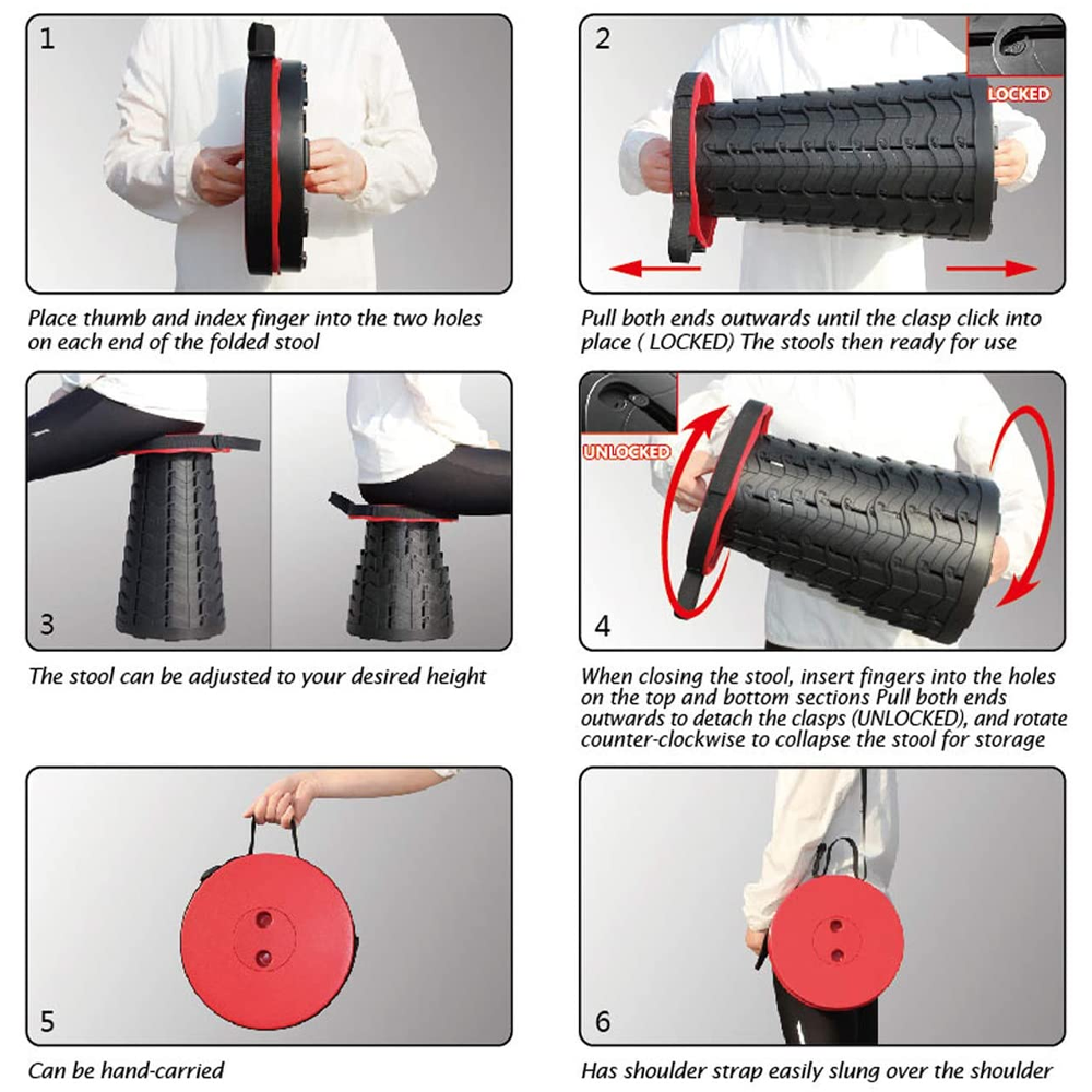Collapsible Telescopic Stool