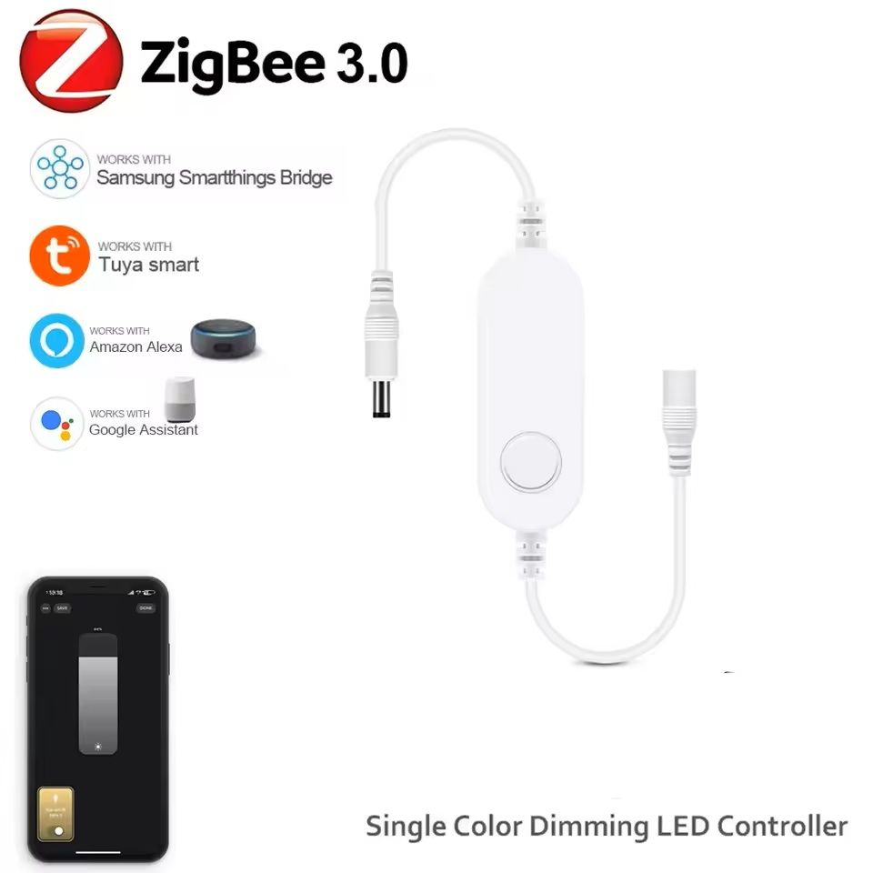 Zigbee Smart LED Strip Controller RGB and Dimmer Compatible with Alexa and SmartThings