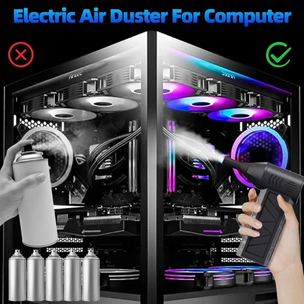 Mini Turbo Jet Fan Electric Air Duster Rechargeable High Speed Air Blower