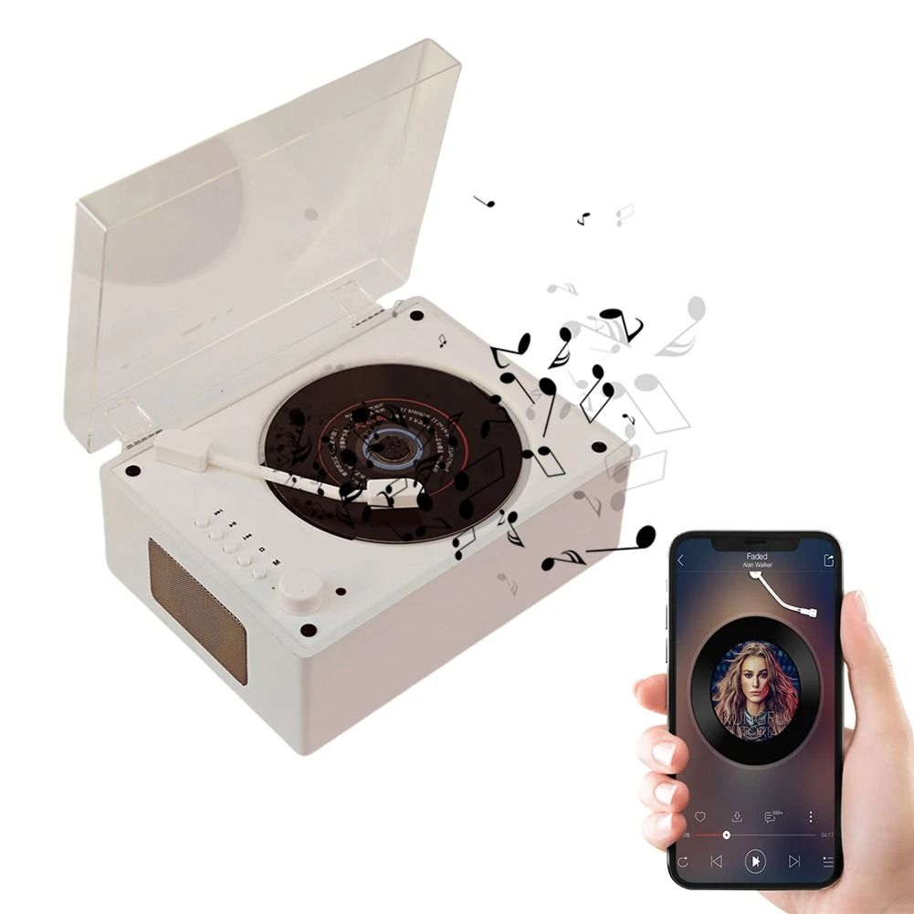 Vintage Retro CD Player Bluetooth Speaker with Remote Control