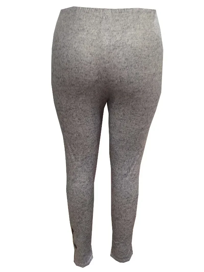 Butterfly Printed Leggings, Womens Plus Size, High Waisted Tights, Casual Long Pants for Spring and Autumn