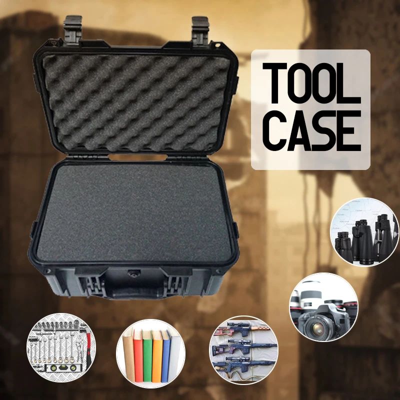 Waterproof Hard Shell Protective Carry Case with Customizable Foam Insert – Shockproof Lockable Tool