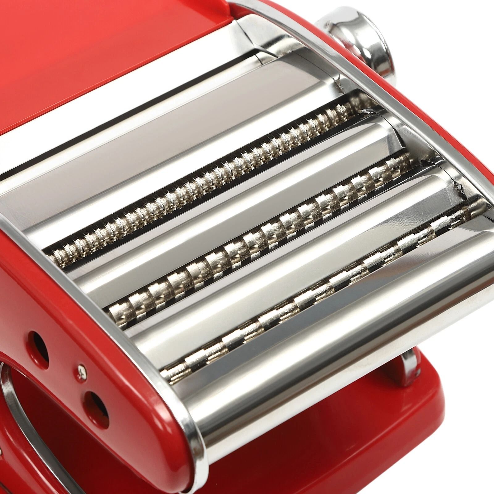 Pasta Maker Machine with Adjustable Thickness Settings, Durable Stainless Steel Construction
