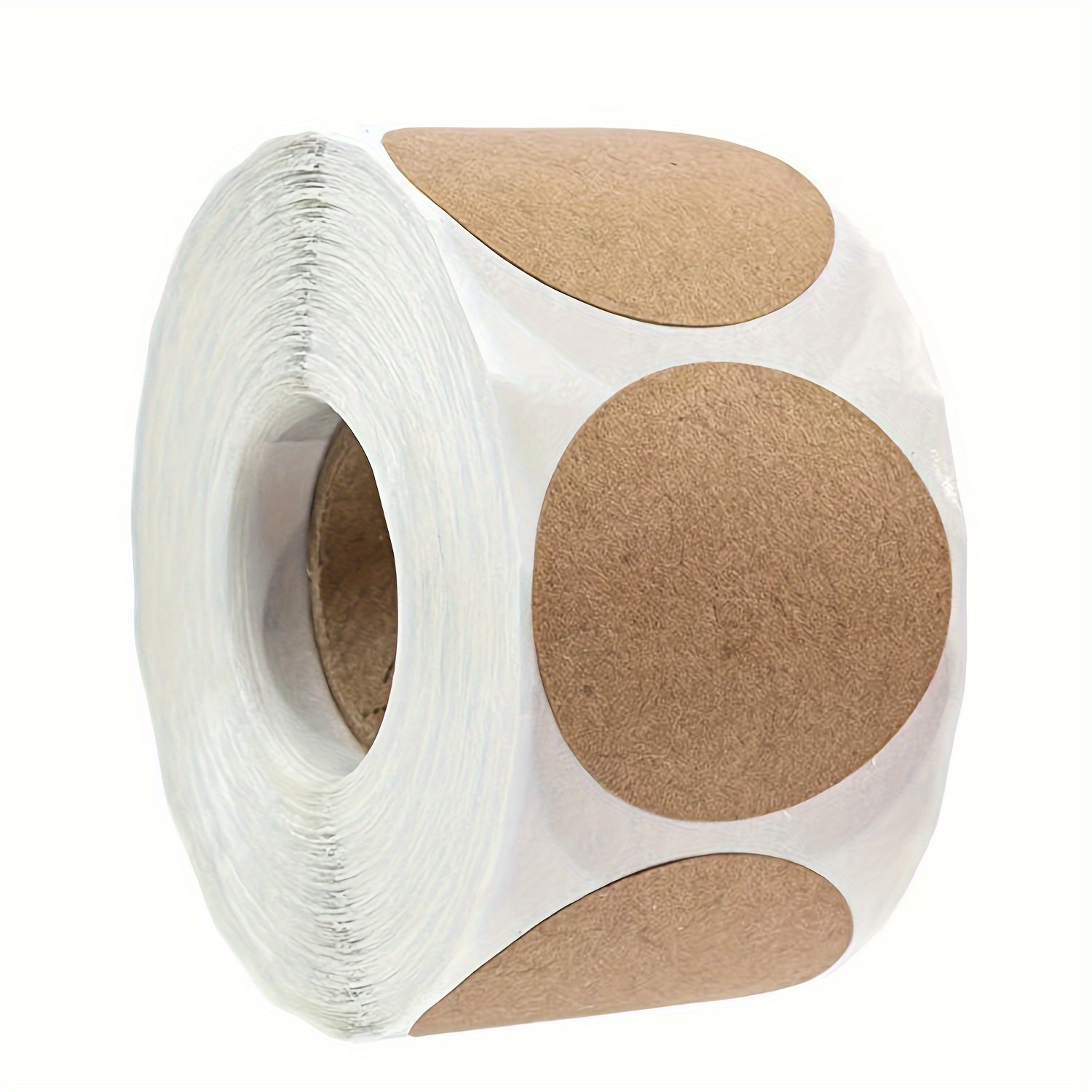 Personalized Kraft Paper Circular Self-adhesive Labels, Convenient Project Classification Name Stickers