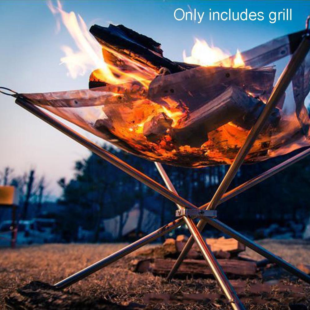 Portable Fire Pit for Outdoor Camping & Backyard BBQ Brazier