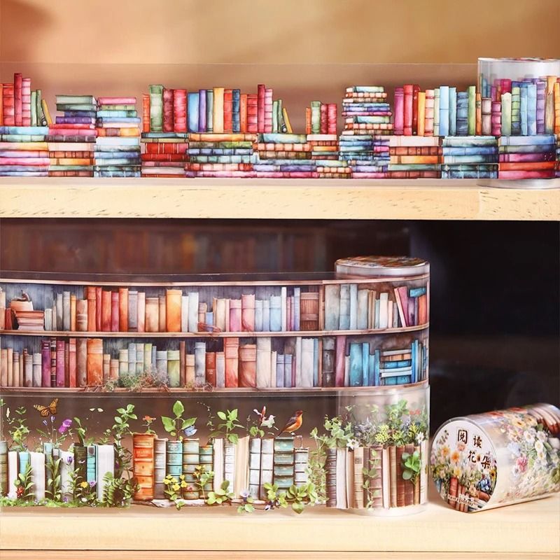 Scenic Serenity Book & Sea Decorative PET Tape