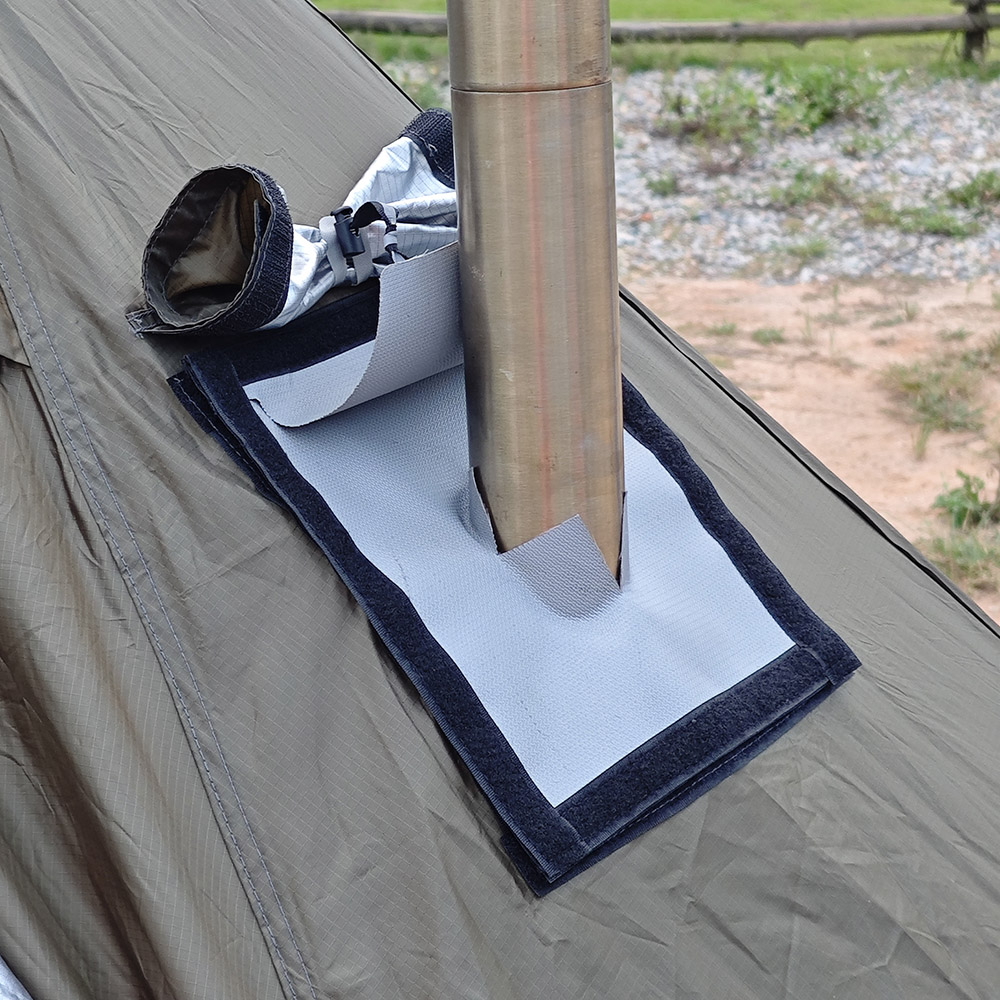 Fire Stove Pipe Vent Protect Ring Hot Tent Stove Jack Anti-Scald Winter Camping Teepee Tipi Accessory