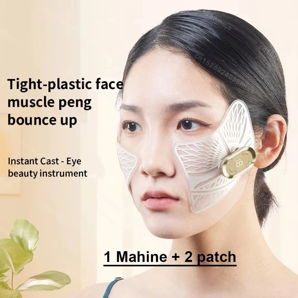 EMS Facial Eye Massager Dual Head Electric Skin Tightener