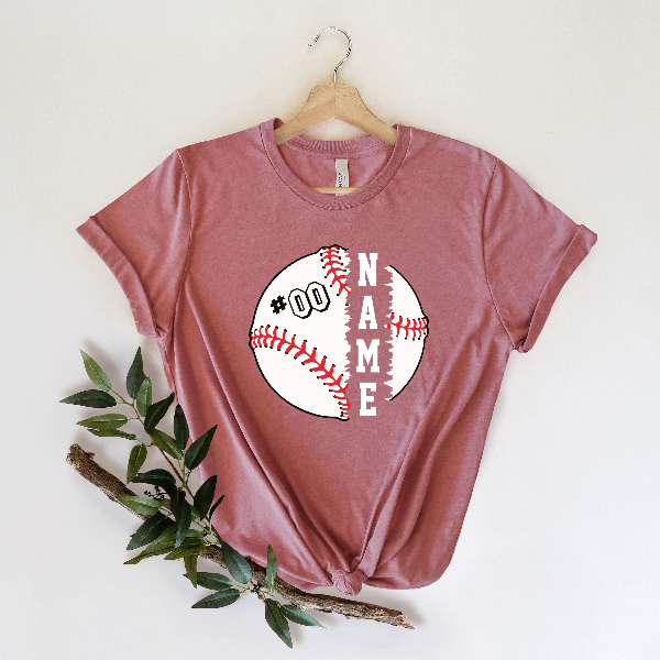Custom Baseball Team Shirt with Name & Number – Personalized Baseball Shirt Gift