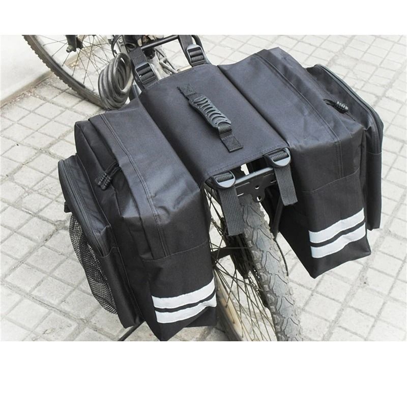 MTB Bicycle Rear Rack Carrier Bag – Durable Double Side Trunk Pannier for Long-Distance Travel