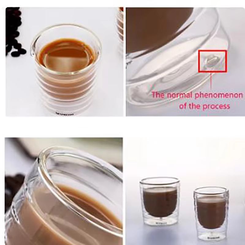 Nespresso Double Wall Glass Coffee Mug – Heat Resistant Transparent Tea & Coffee Cup