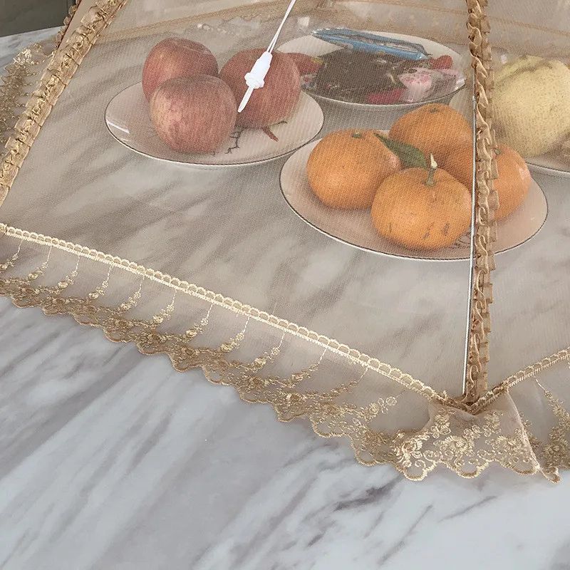 Umbrella-Style Food Cover – Lace Mesh Fly Protection Table Cover