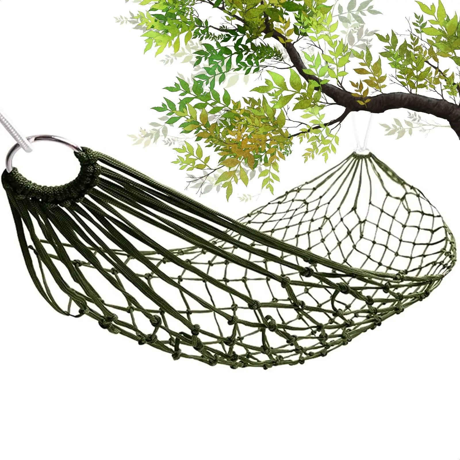 Portable Camping Hammock Lightweight Outdoor Travel Swing with Straps