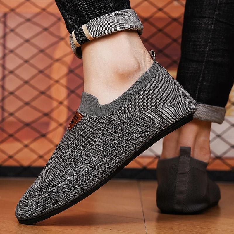 Mens Breathable Mesh Loafers Lightweight Slip On Driving Moccasins Casual Walking Shoes