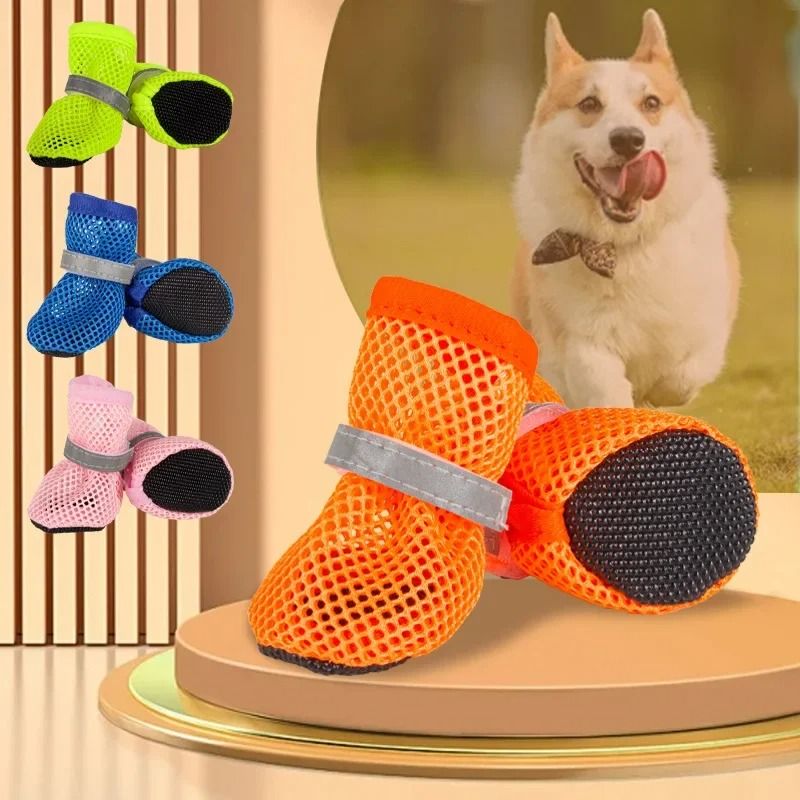 Dog Shoes Nonslip Breathable Protective Boots for Small and Medium Pets