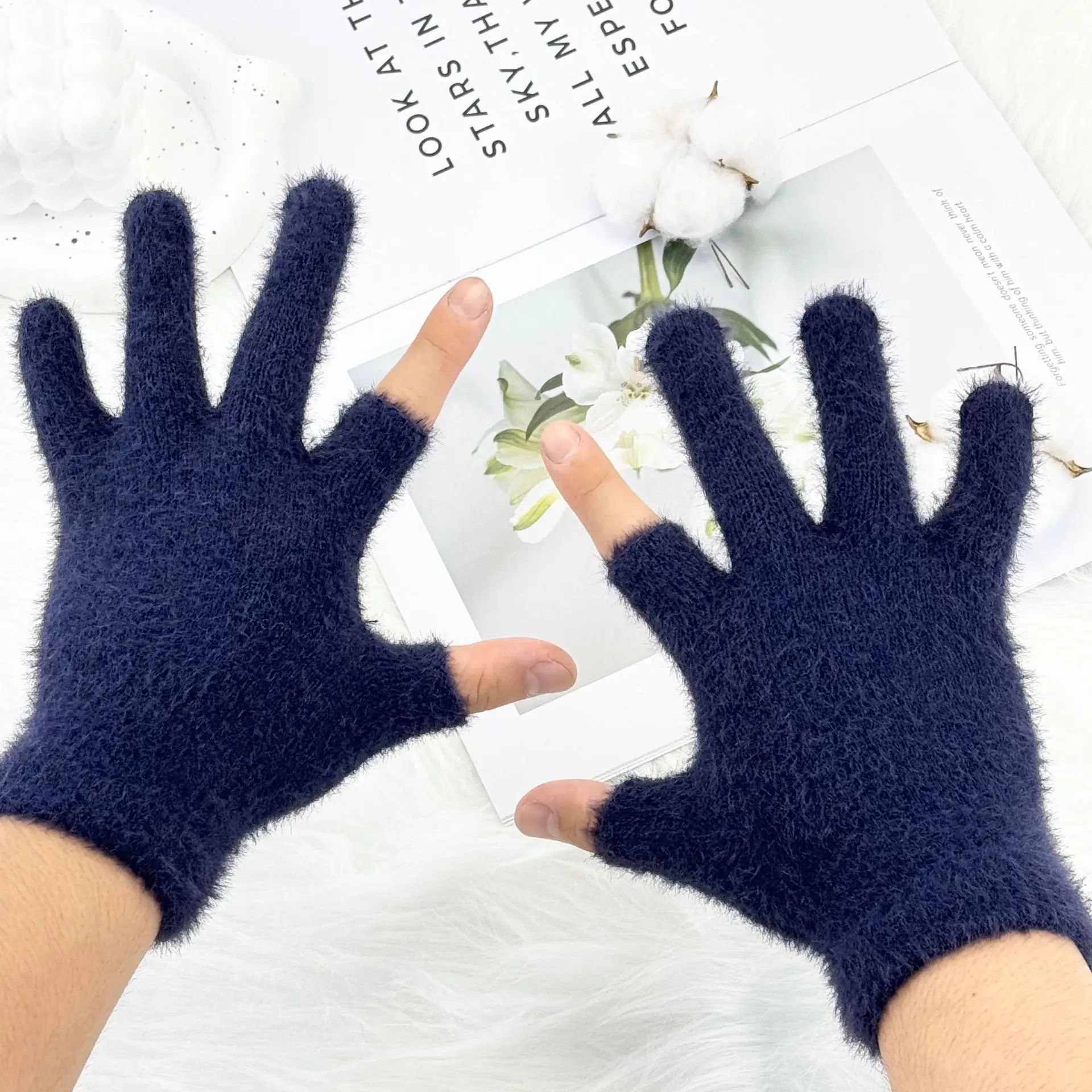 Winter Fingerless Touch Gloves