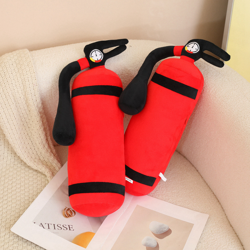 Creative Fire Extinguisher Plush Pillow Soft Stuffed Cushion for Home & Car