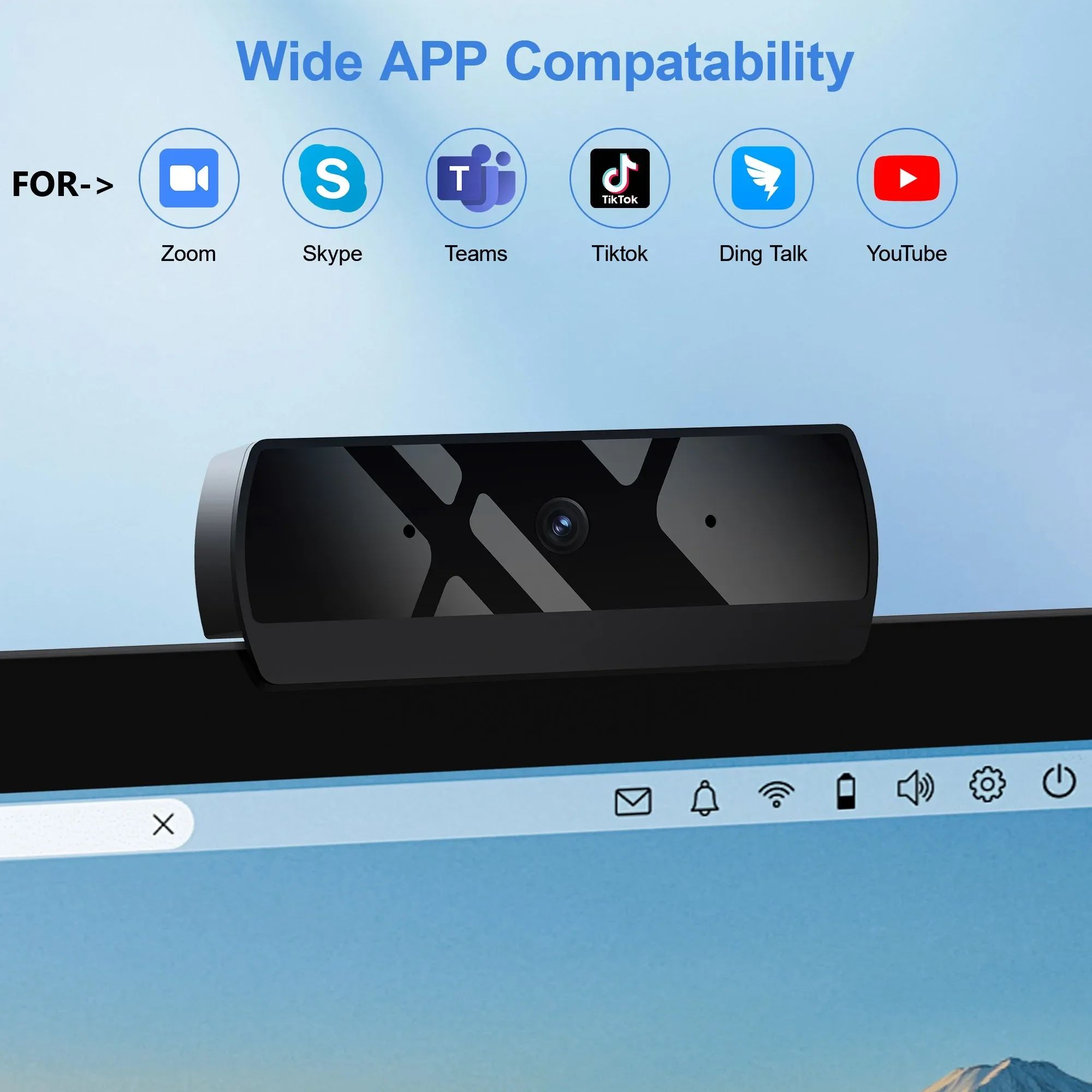 Full HD 1080P Autofocus Webcam with Microphone - USB 1080P Webcam for PC, Laptop & Live Streaming