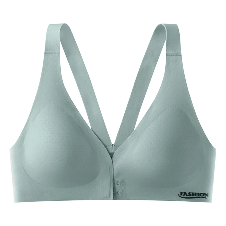 Front-Clip Cooling No-Underwire Maternity Bra with Latex-Blended Back