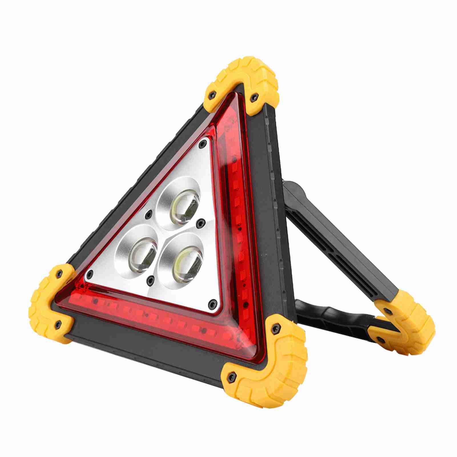 LED Triangle Light Car Stop Sign, Multifunction Car Breakdown Emergency Safety Triangle with Red LED Warning LightS