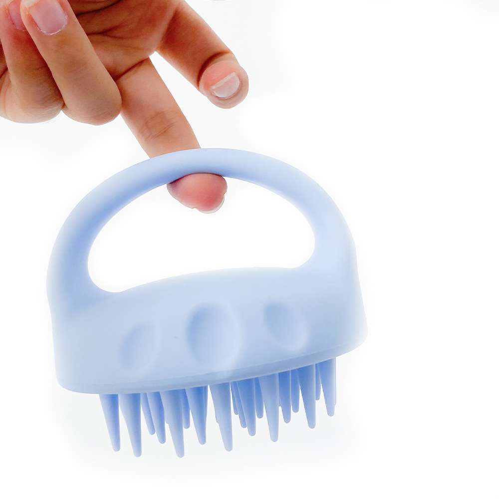 Silicone Scalp Massager Brush Hair Washing Exfoliating Shower Tool