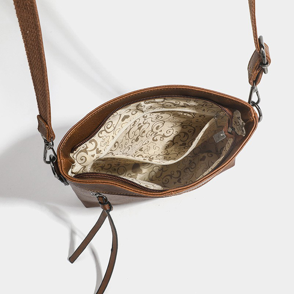 Retro PU Leather Crossbody Shoulder Bag for Everyday Style