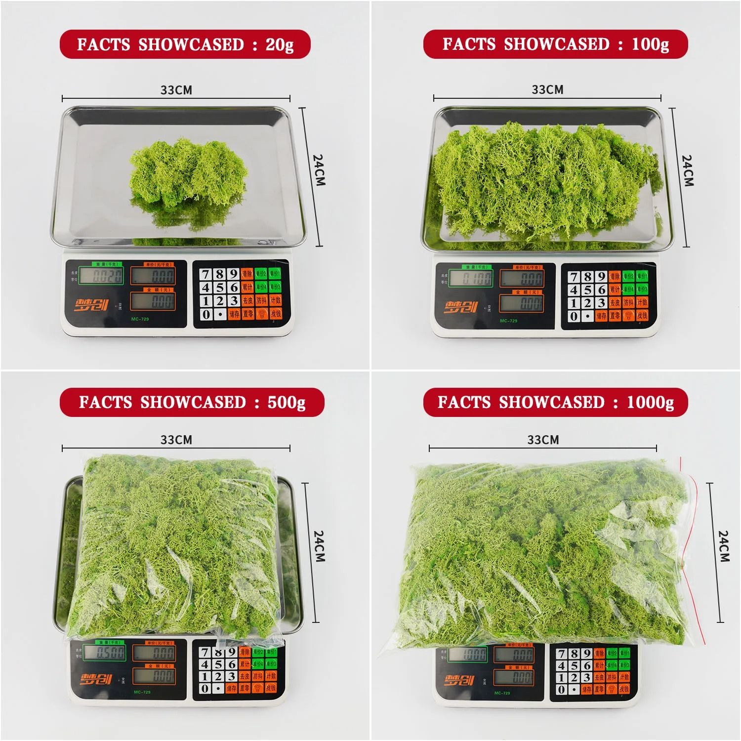 Premium Eternal Life Preserved Artificial Moss Grass