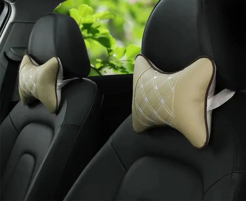 PU Leather Car Neck Pillow Headrest
