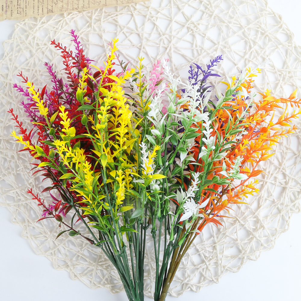 Wedding Home Garden Lavender Fake Plant Artificial Flower Photography Props Household Products Bridal Bouquet