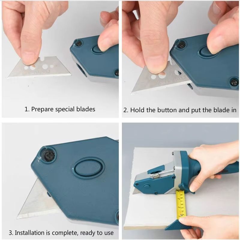 Professional Hand Tools Plasterboard Edger with 5M Tape Measure, Drywall Cutting Carpentry Tool & Gypsum Board Cutter