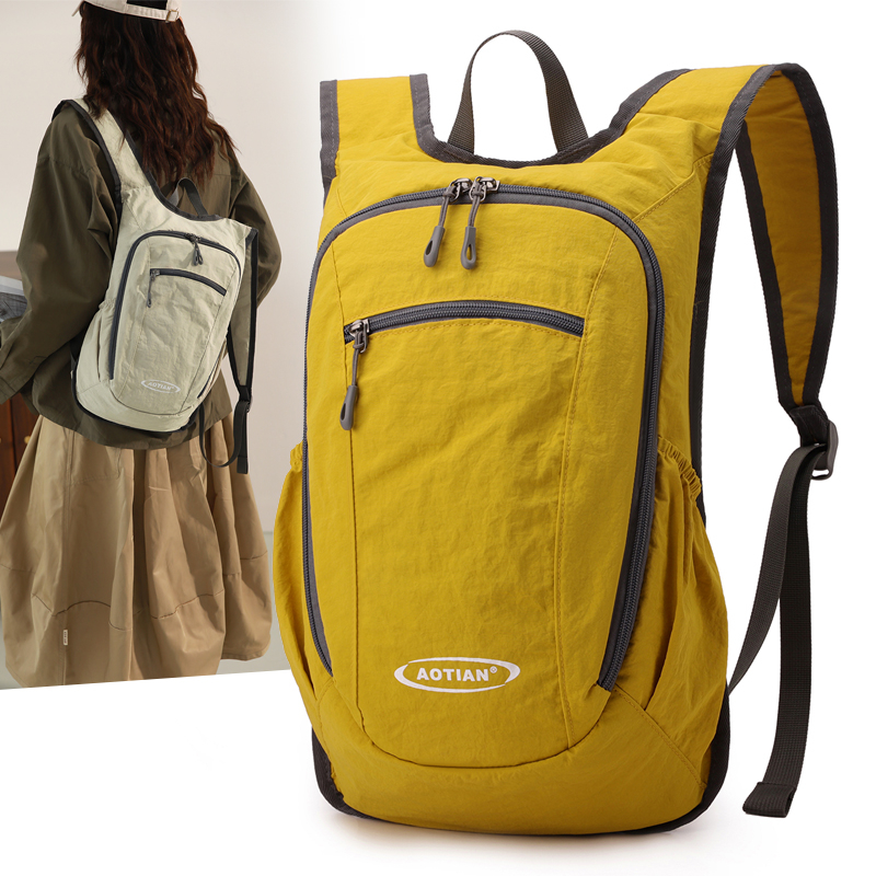 Foldable Large Capacity Backpack Lightweight Oxford Cloth Commuter Hiking Bag