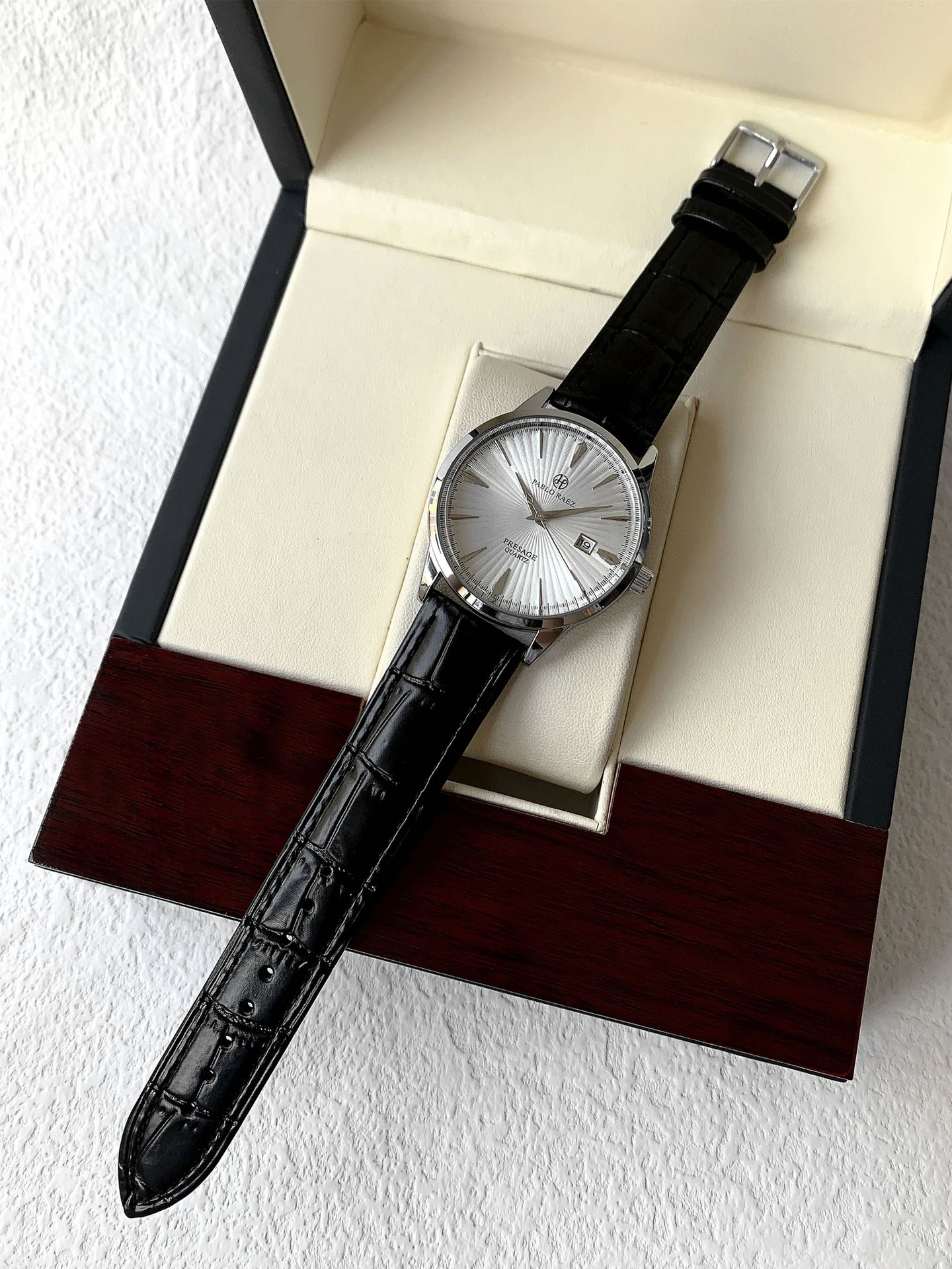 Waterproof Calendar Leather Strap Men Watch, Business Watches Quartz Wristwatches, Elegant Daily Timepiece