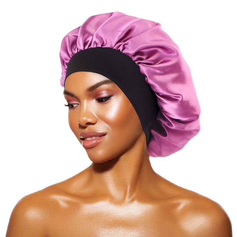 Wide Band Satin Bonnet for Sleeping Hair Care Night Cap
