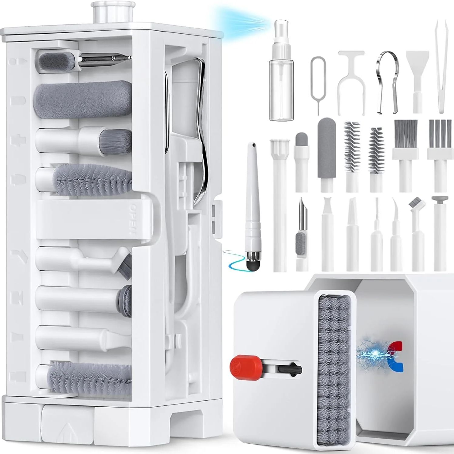 Electronics Cleaning Tools Set for iPhone, AirPods Case, Bluetooth Earbuds, Laptop, and PC Keyboard Maintenance