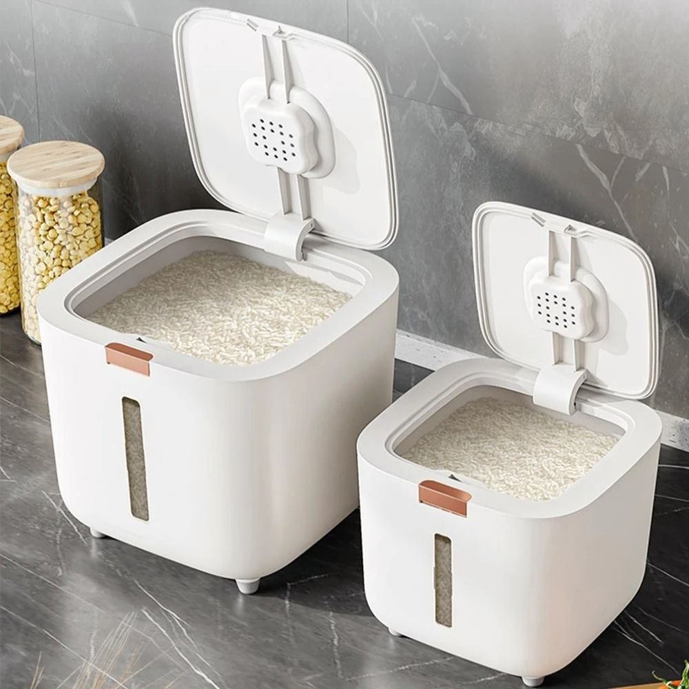 Airtight Insect Proof Rice Storage Box with Lid 5KG 10KG