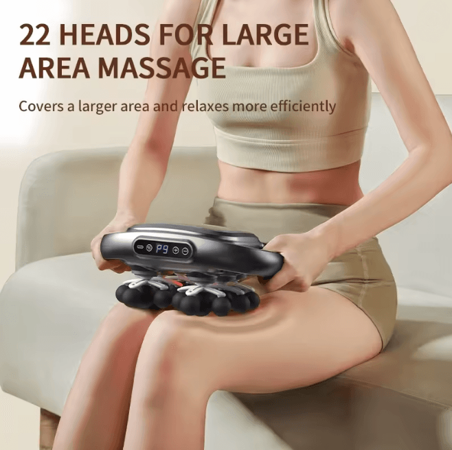 Professional Deep Tissue Massage Gun with 24 Heads High Power Muscle Relief