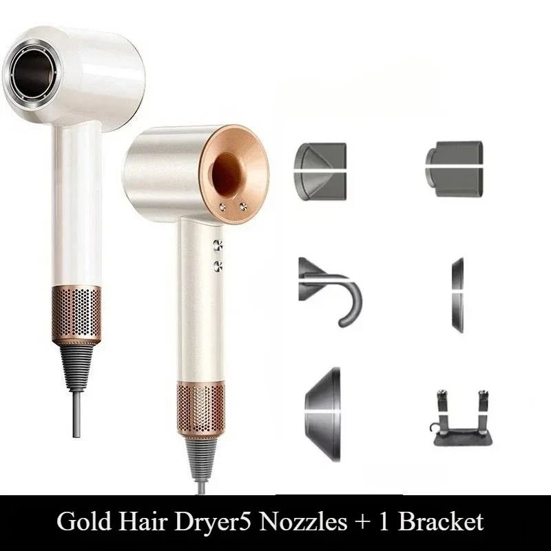 Professional 5 in 1 Hair Dryer with Hot and Cold Air and Thermostatic Styling