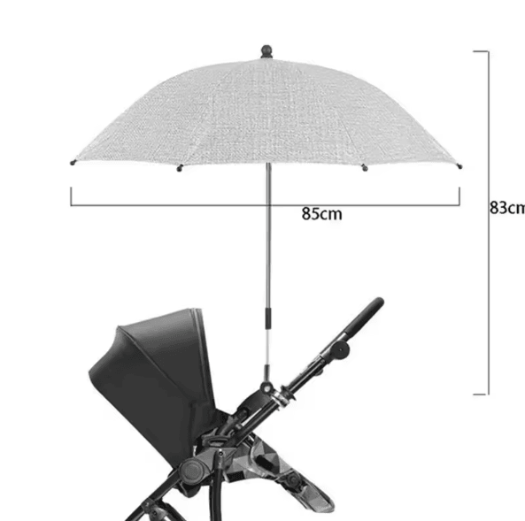 SunGuard Universal Baby Stroller Umbrella with Clamp & UV Protection