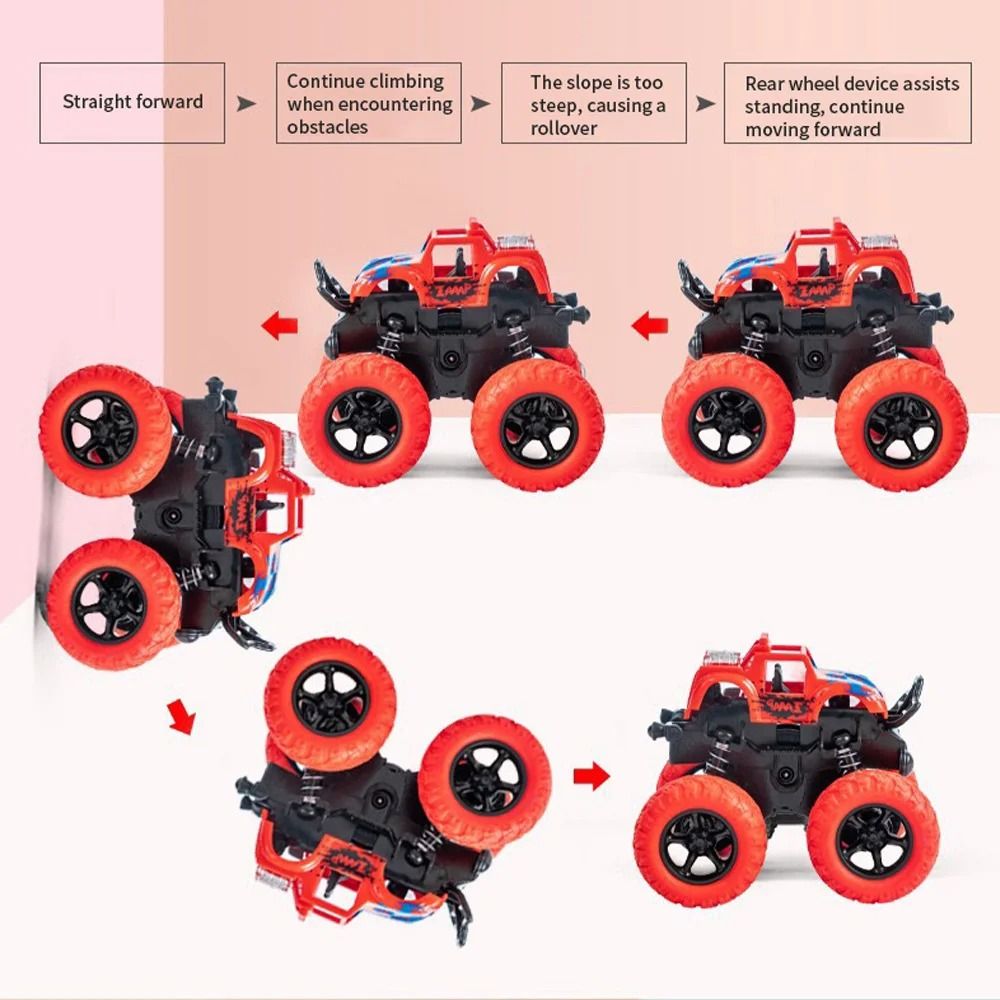 Four-Wheel Drive Inertial Off-Road Vehicle Toy - High-Performance Stunt Monster Truck