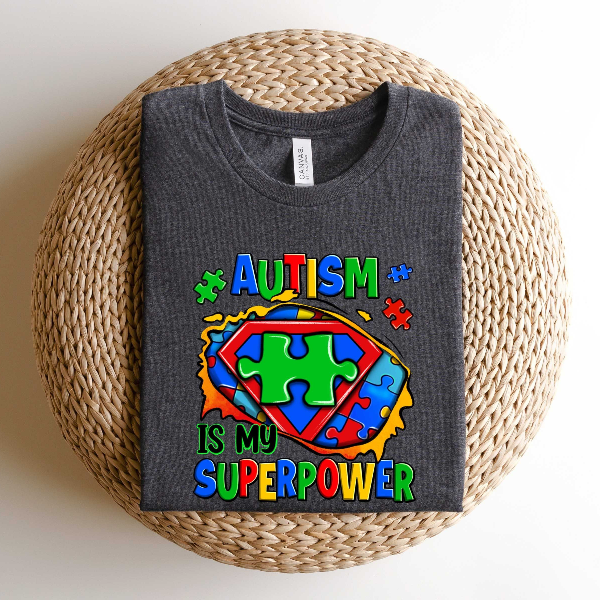 Autism is my Superpower Shirt, Autism Shirt, Autism Mom Shirt, Puzzle Shirt, Autism Puzzle Shirt