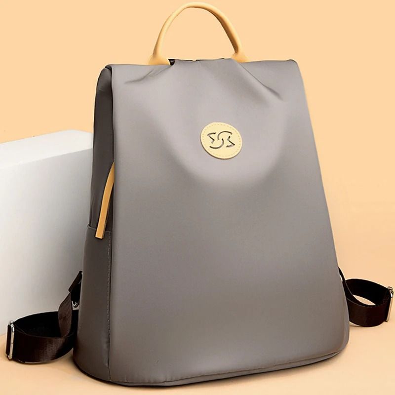 Anti-Theft Nylon Travel Backpack – Modern Water-Resistant Rucksack for School & Commuting