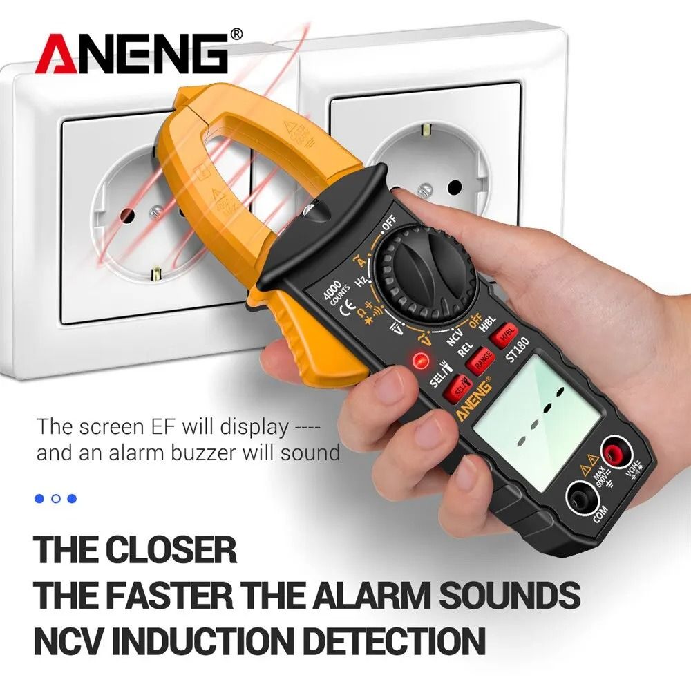ANENG ST180 Clamp Meter Digital 4000 Counts AC DC Multimeter