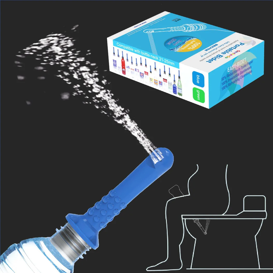 Portable Travel Bidet Attachment Eco Friendly Personal Hygiene Sprayer for Any Bottle