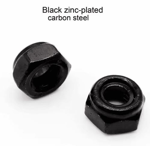 304 Stainless Steel Lock Nuts – Black Hex Nylon Insert Lock Nuts (M2–M16)