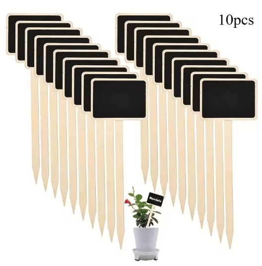 Rustic Wooden Plant Labels 10pcs and 20pcs T Shaped Blackboard Garden Signs for Plant Marking