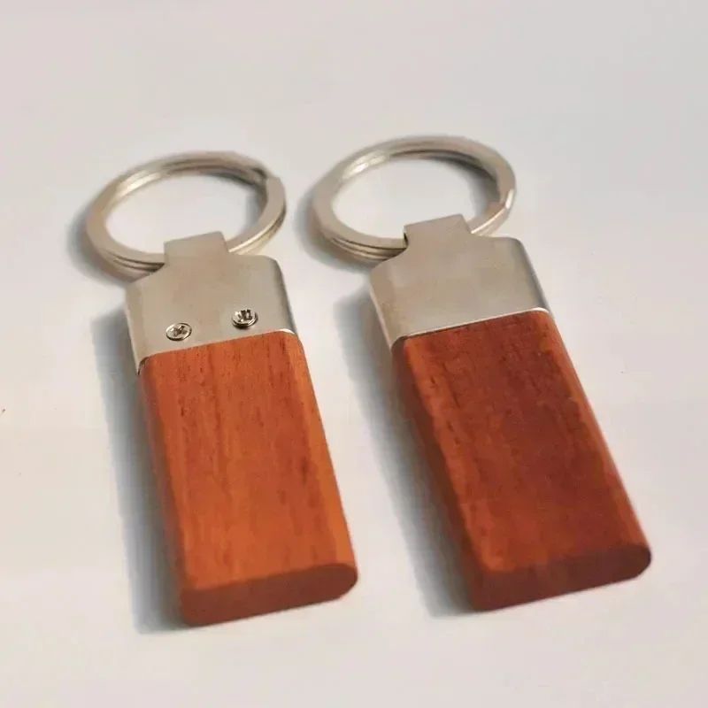 Custom Laser Engraved Wood Keychain Personalized Name Key Ring Gift