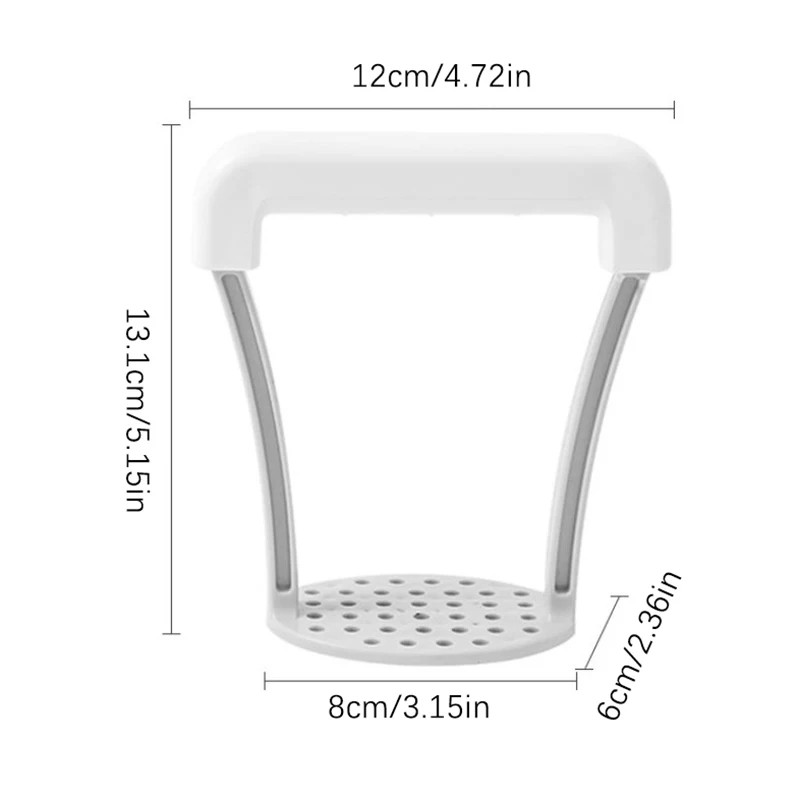 Vegetable Masher With Non-Slip Handle, Manual Potato Masher Durable, Potato Ricer Kitchen, Fruit Juicer Kitchen Gadgets