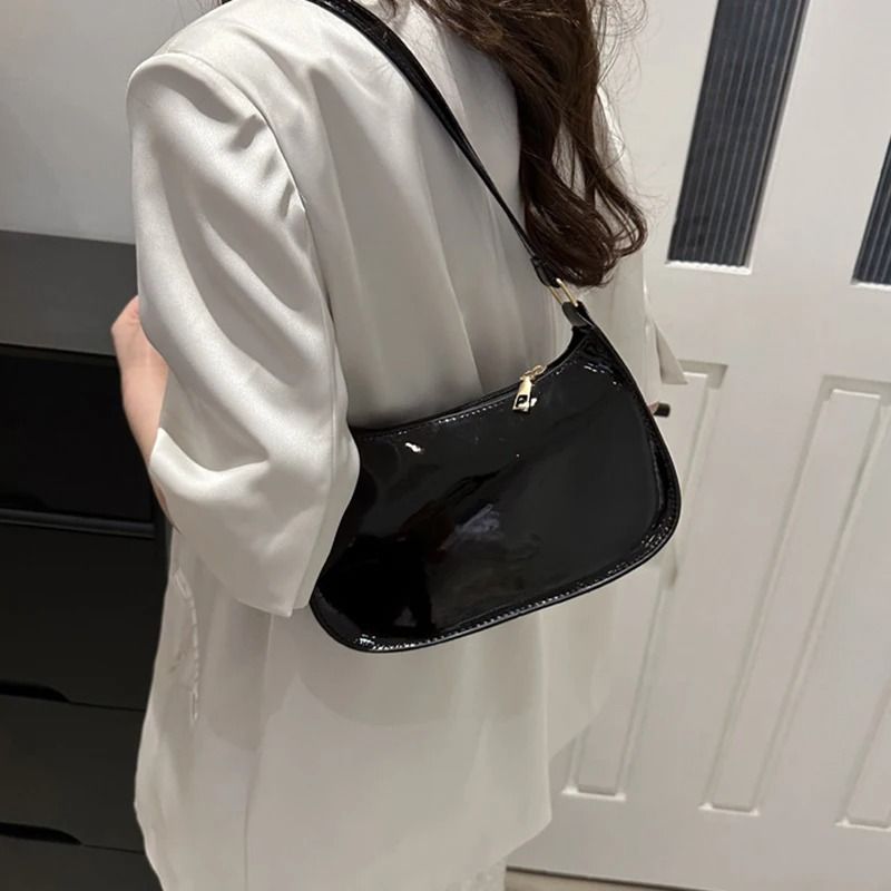 Women Retro PU Leather Shoulder Underarm Bag Casual Handbag